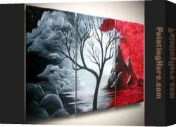 Landscape with a Lake Canvas Paintings - 504191 by landscape