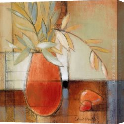 Leaves Canvas Paintings - Afternoon Bamboo Leaves II by Lanie Loreth