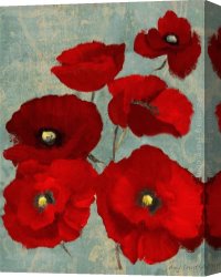 Lanie Loreth Canvas Paintings - Kindle's Poppies II by Lanie Loreth