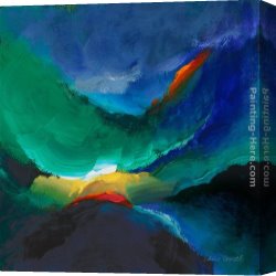 Lanie Loreth Canvas Paintings - Ocean Dance I by Lanie Loreth