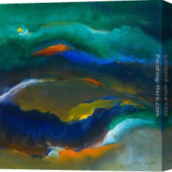 Lanie Loreth Canvas Paintings - Ocean Dance II by Lanie Loreth