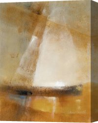 Misty Mood Canvas Paintings - On Misty Waters I by Lanie Loreth