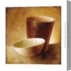 Lanie Loreth Canvas Paintings - Two Bowls by Lanie Loreth