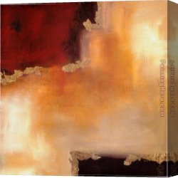 Laurie Canvas Paintings - Crimson Accent II by Laurie Maitland