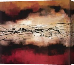 Laurie Canvas Paintings - Harmony in Red and Ochre by Laurie Maitland