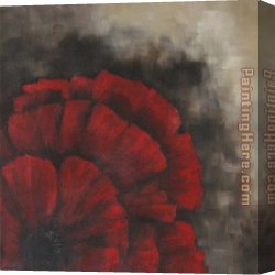 Laurie Canvas Paintings - Poppy 2 by Laurie Maitland