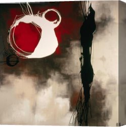 Laurie Canvas Paintings - Resonance in Red by Laurie Maitland