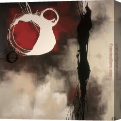 Laurie Canvas Paintings - Rhapsody In Red by Laurie Maitland