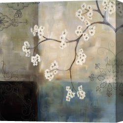 Laurie Canvas Paintings - Spa Blossom I by Laurie Maitland