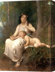 Leon Bazile Perrault Canvas Paintings - Love and Innocence by Leon Bazile Perrault