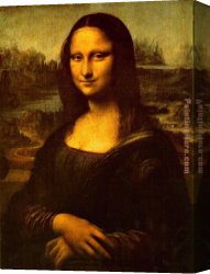 Leonardo Canvas Paintings - Mona Lisa Smile by Leonardo da Vinci