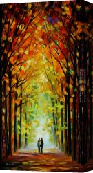 Leonid Afremov Canvas Paintings - ALTAR OF TREES by Leonid Afremov