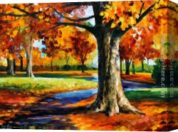 Fall Canvas Paintings - BRISTOL FALL by Leonid Afremov