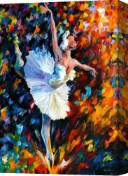 Leonid Afremov Canvas Paintings - DANCE OF THE SOUL by Leonid Afremov