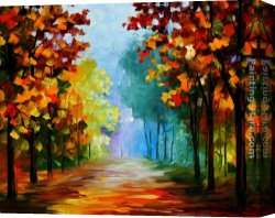 Forest Canvas Paintings - FOREST CLEARING by Leonid Afremov