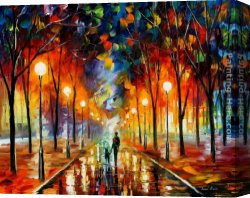 Leonid Afremov Canvas Paintings - FRIENDSHIP by Leonid Afremov