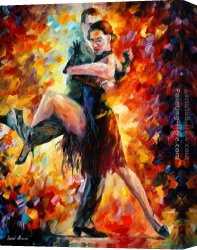 Tango VII Study Canvas Paintings - JOYFUL TANGO by Leonid Afremov