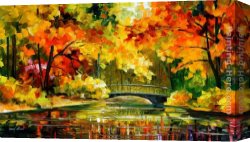 Bonaparte at The Bridge of Arcole Canvas Paintings - LITTLE BRIDGE by Leonid Afremov