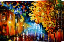 Magic Moments Canvas Paintings - MAGIC RAIN by Leonid Afremov