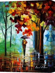 After The Rain Canvas Paintings - MORNING RAIN by Leonid Afremov