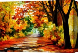 Fun in The Sun VIII Canvas Paintings - PATH OF SUN BEAMS by Leonid Afremov