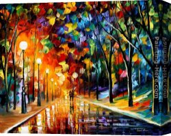 Leonid Afremov Canvas Paintings - ROMANTIC EVENING by Leonid Afremov