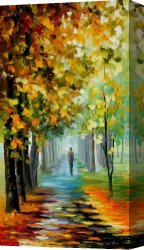 Fall Canvas Paintings - THE MUSIC OF THE FALL by Leonid Afremov
