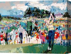 April in Paris Canvas Paintings - April at Augusta by Leroy Neiman