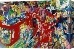 Buena Vista Bar Canvas Paintings - Bar at 21 by Leroy Neiman