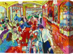 Vista Canvas Paintings - Buena Vista Bar by Leroy Neiman