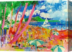 Head Canvas Paintings - Diamond Head Hawaii by Leroy Neiman