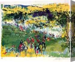 The Moose Hunt Canvas Paintings - Fox Hunt by Leroy Neiman