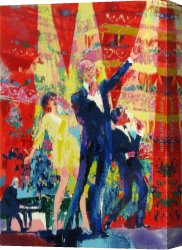 Royal Canvas Paintings - Frank, Liza and Sammy at Royal Albert Hall by Leroy Neiman