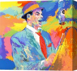 Neiman Canvas Paintings - Frank Sinatra by Leroy Neiman