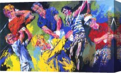 The Prize Winner Canvas Paintings - Golf Winners by Leroy Neiman