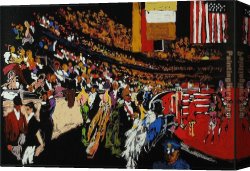 The Puppet Show Canvas Paintings - International Horse Show New York by Leroy Neiman