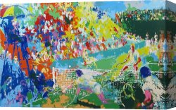 Story Canvas Paintings - Love Story by Leroy Neiman