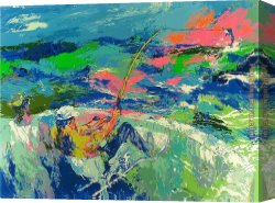Fishing Canvas Paintings - Marlin Fishing by Leroy Neiman