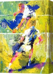 Over Matched Canvas Paintings - Match Point by Leroy Neiman