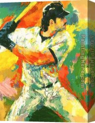Piazza Canvas Paintings - Mike Piazza by Leroy Neiman