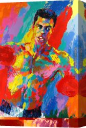 Neiman Canvas Paintings - Muhammad Ali Athlete of the Century by Leroy Neiman