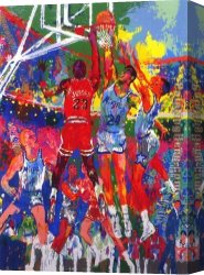 Fish Magic Canvas Paintings - Orlando Magic by Leroy Neiman