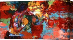 Rocky Coast Canvas Paintings - Rocky 3 by Leroy Neiman
