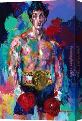 Rocky Canvas Paintings - Rocky Balboa 1981 by Leroy Neiman