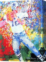 Roger Canvas Paintings - Roger Staubach by Leroy Neiman