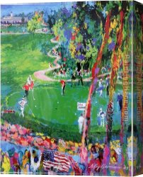 The Stirrup Cup Canvas Paintings - Ryder Cup detail by Leroy Neiman