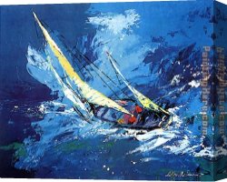 Neiman Canvas Paintings - Sailing by Leroy Neiman