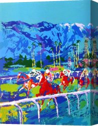 Santa Canvas Paintings - Santa Anita by Leroy Neiman