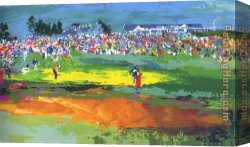 Home Canvas Paintings - The Home Hole at Shinnecock by Leroy Neiman