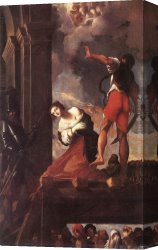 Carracci Canvas Paintings - The Martyrdom of St Margaret by Lodovico Carracci